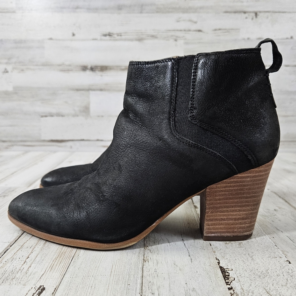 Franco Sarto Black Atlas Womens Heeled Boots